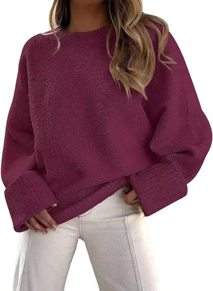 Dahlia Women's Oversized Sweater - flat lay