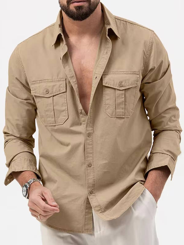 Rufus Men's Jacket | Waffle, Long Sleeve, Button