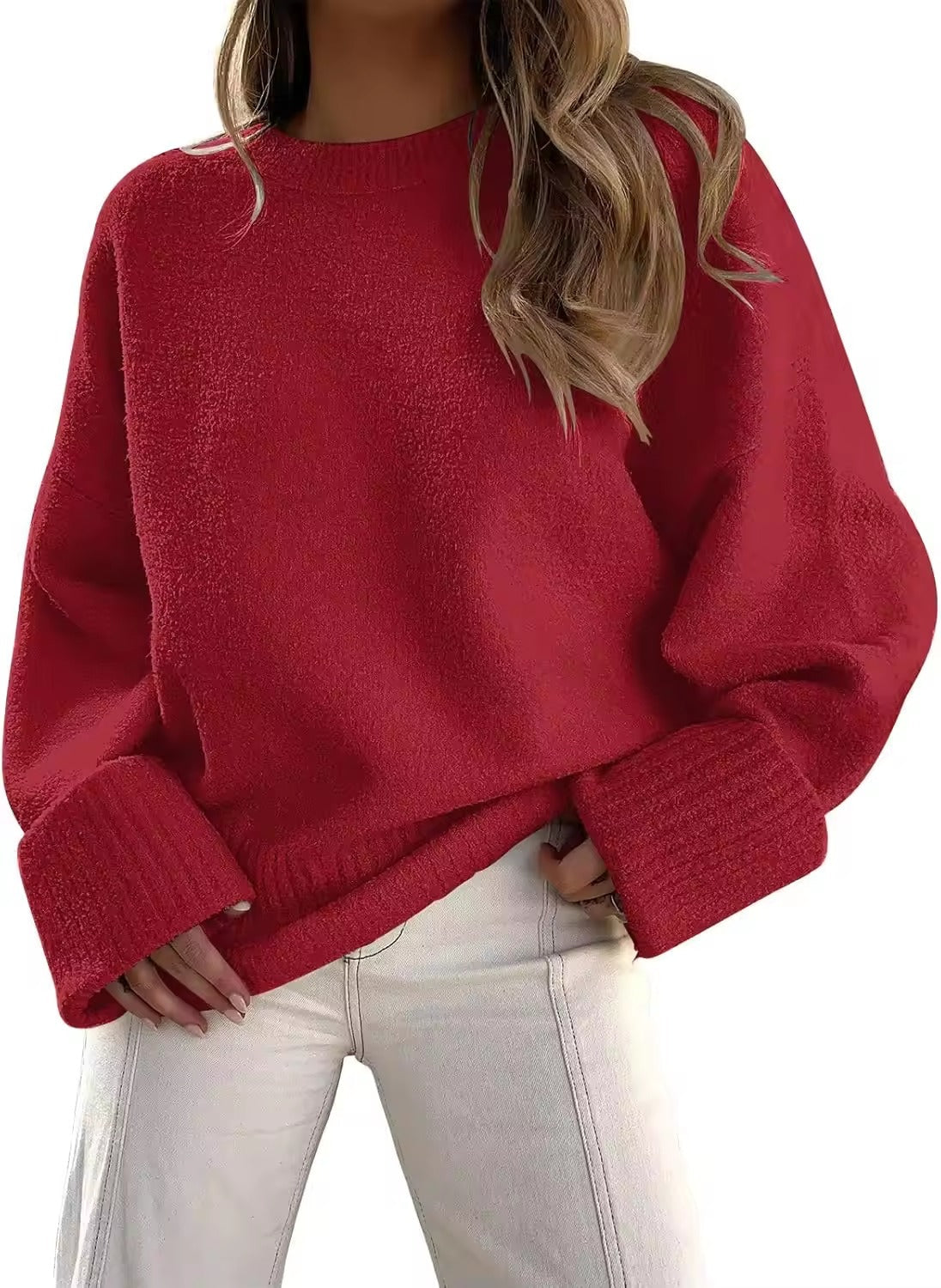 Dahlia Women's Oversized Sweater - fabric and finish detail