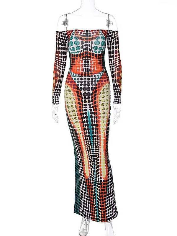 Rowan Women's Printed Dress - back view