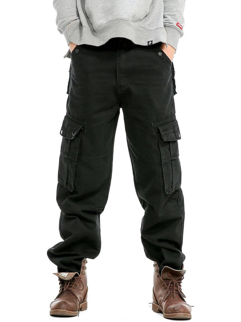 Tristan Men's Wide Leg Cargo Pants - back view