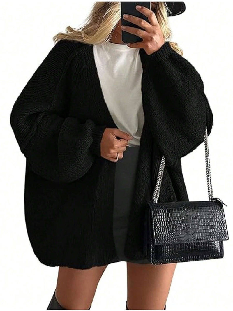 Violette Women's Oversized Cardigan - styled view