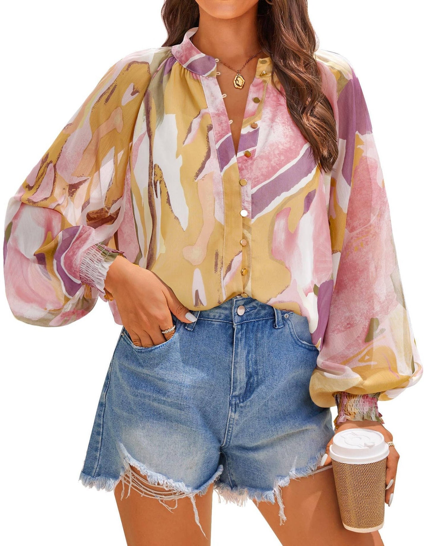 Freya Women's Oversized Shirt - front view