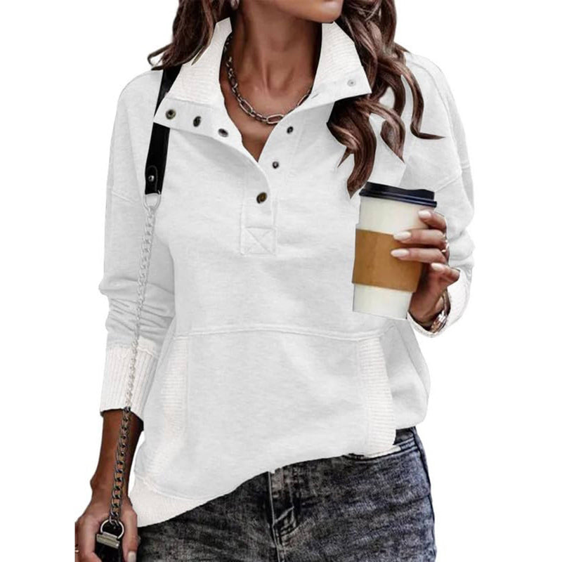 Giselle Women's Sweatshirt | Long Sleeve, Button