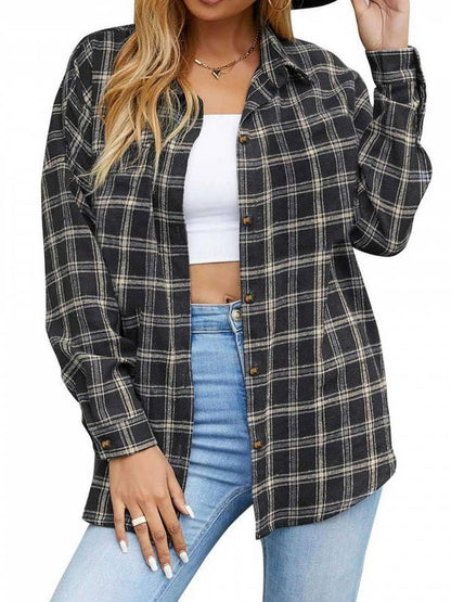 Nora Women's Plaid Jacket - full-length view