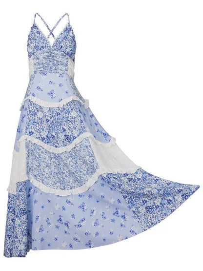 Ivy Women's Floral Dress - flat lay