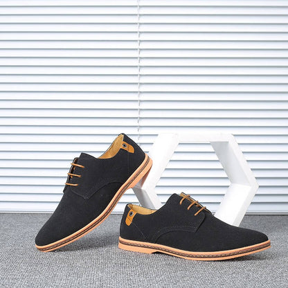 Reuben Men's Suede Oxfords - full-length view