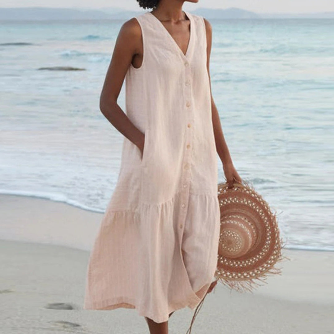 Rosa Women's Midi Dress - full-length view