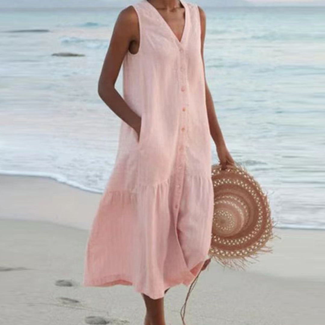 Rosa Women's Midi Dress - close-up detail