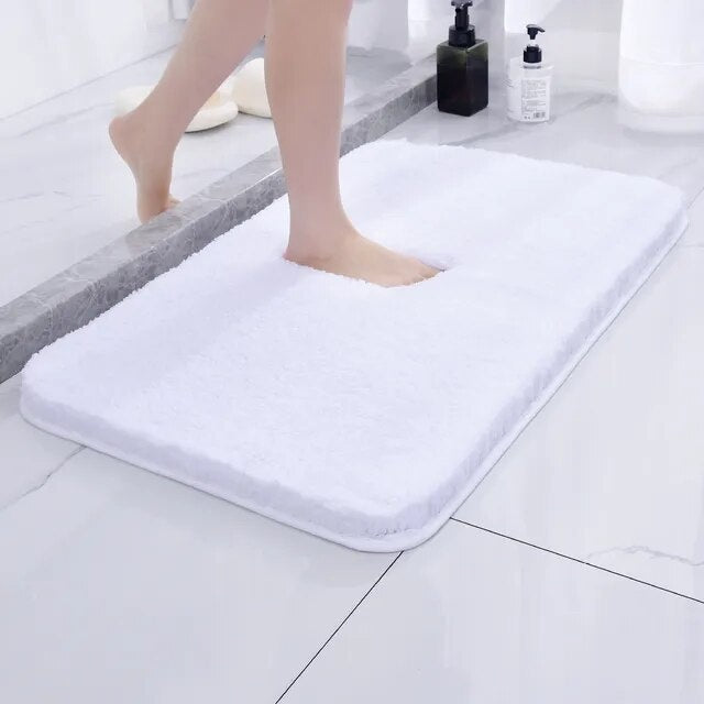 Fur & Plush Bath Rug | Ultra-Soft Pile, Non-Slip Backing