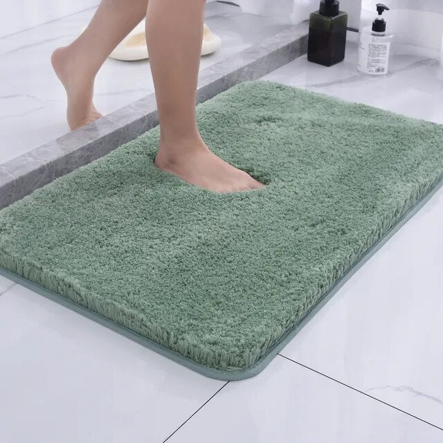 Fur & Plush Bath Rug | Ultra-Soft Pile, Non-Slip Backing