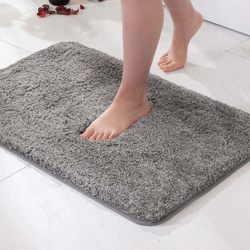 Fur & Plush Bath Rug | Ultra-Soft Pile, Non-Slip Backing
