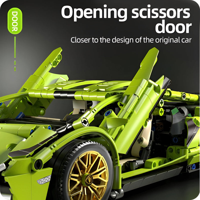 Pine Car Speed Vehicle - flat lay