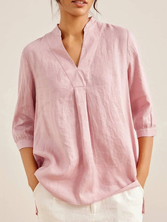 Tallulah Women's Linen Dress - front view