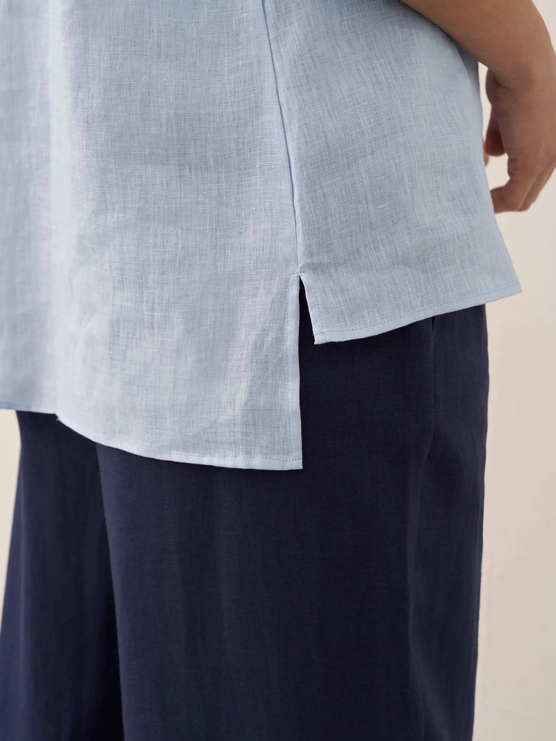Tallulah Women's Linen Dress - flat lay