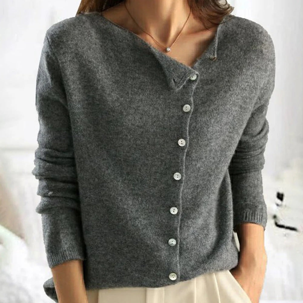 Elise Women's Cardigan - fabric and finish detail