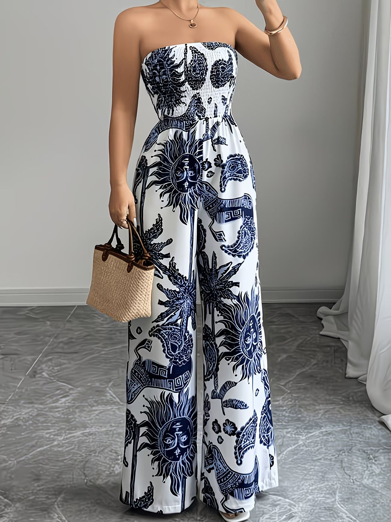Uma Women's Jumpsuit - fabric and finish detail
