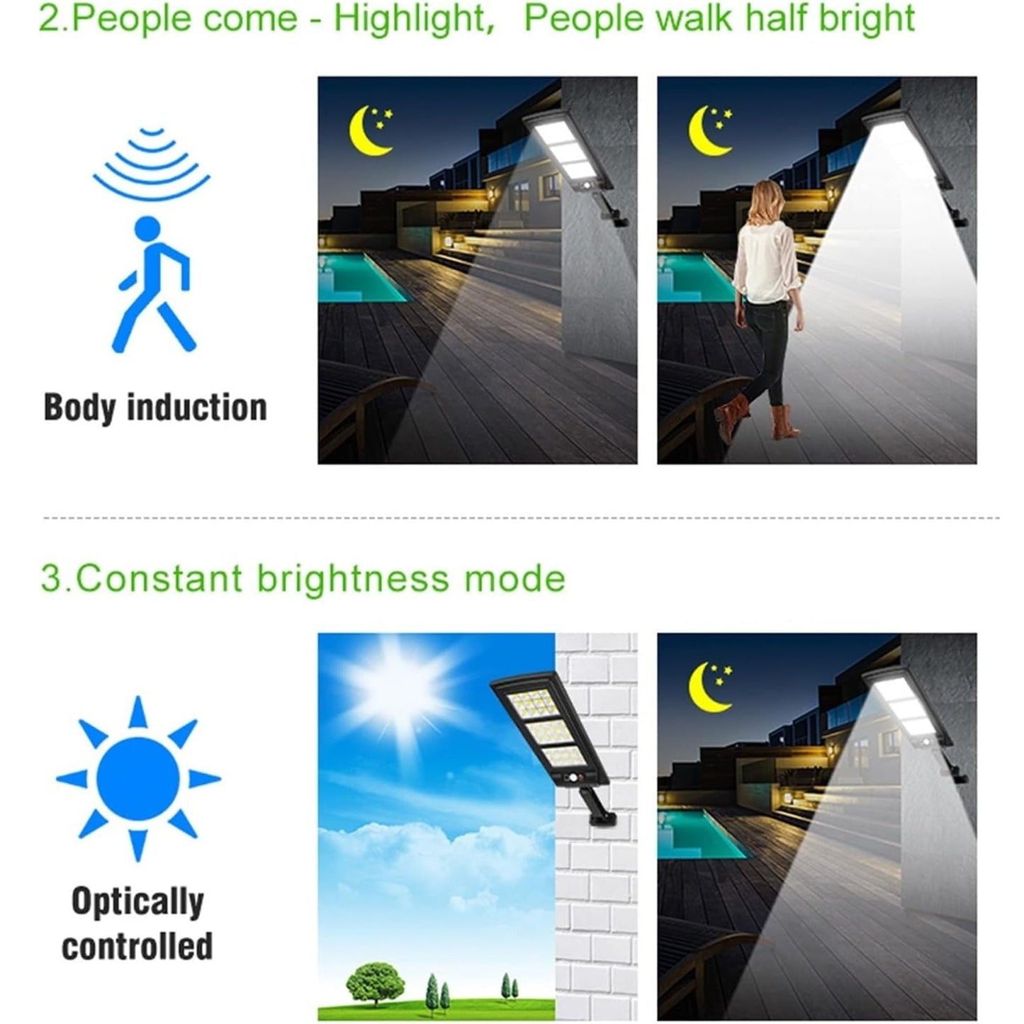 Wren Solar Lights - full-length view