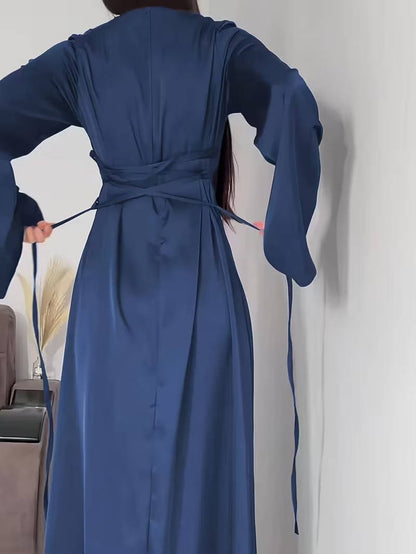 Paloma Women's Satin Maxi Dress - styled view