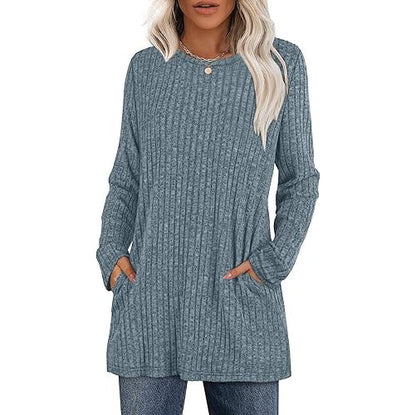 Lena Women's Sweater - fabric and finish detail