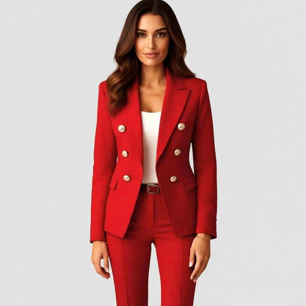 Talia Women's Trousers - fabric and finish detail
