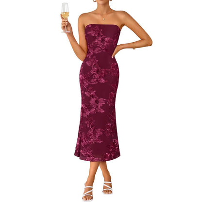 Nell Women's Floral Midi Dress - back view
