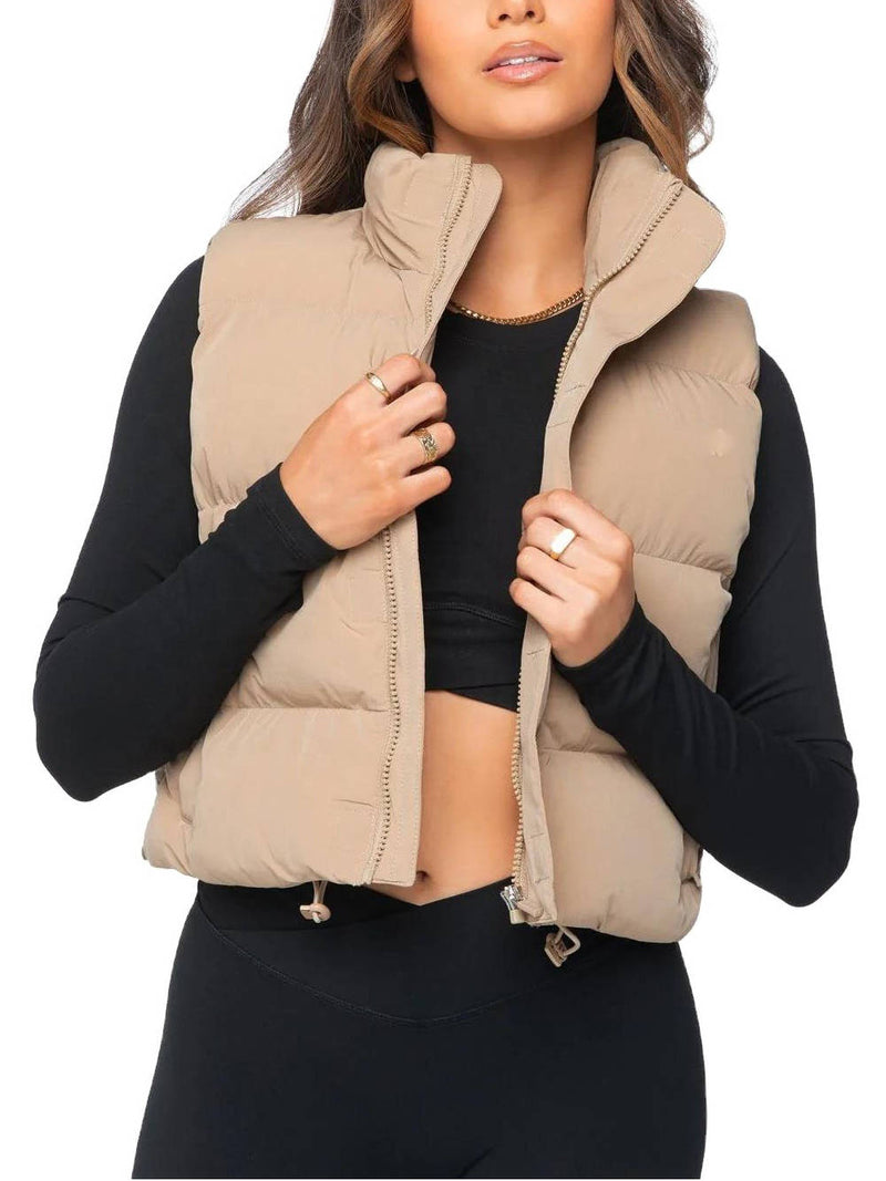 Juliette Women's Puffer Jacket - fabric and finish detail