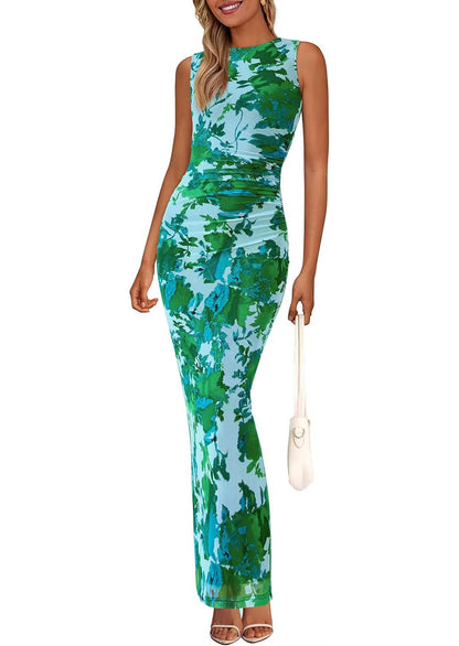 Mabel Women's Floral Maxi Dress - front view