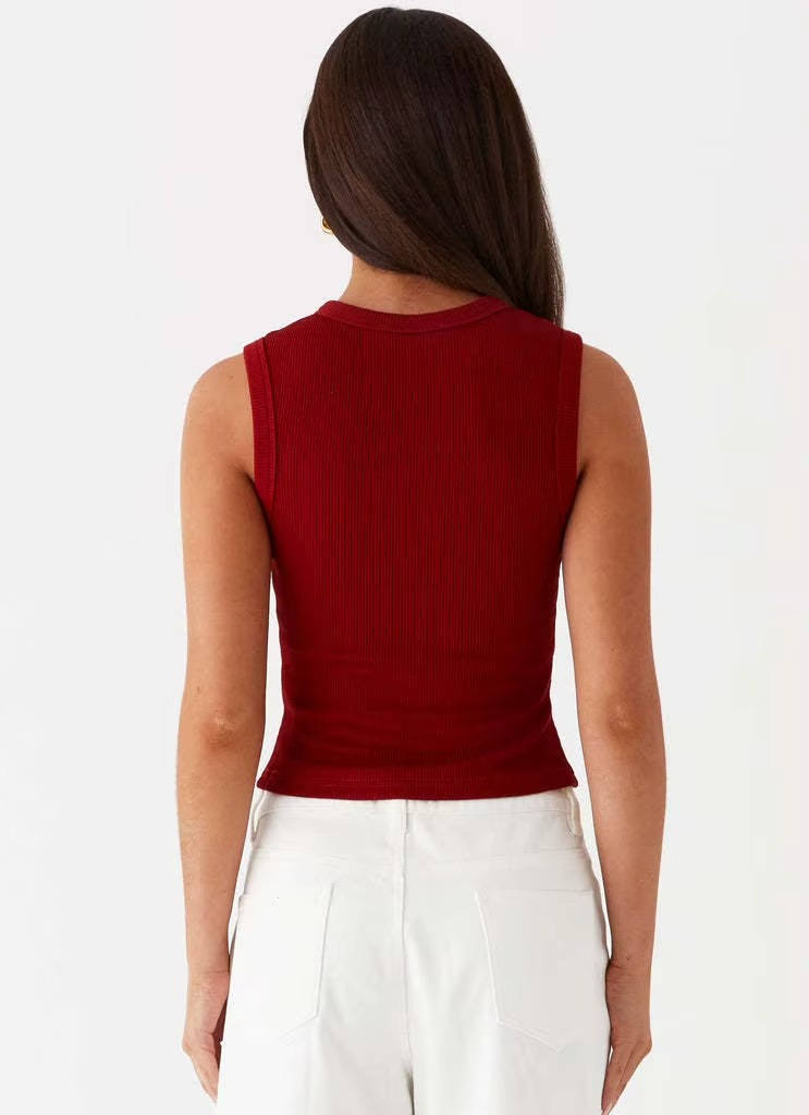 Saskia Women's Tank Top - close-up detail