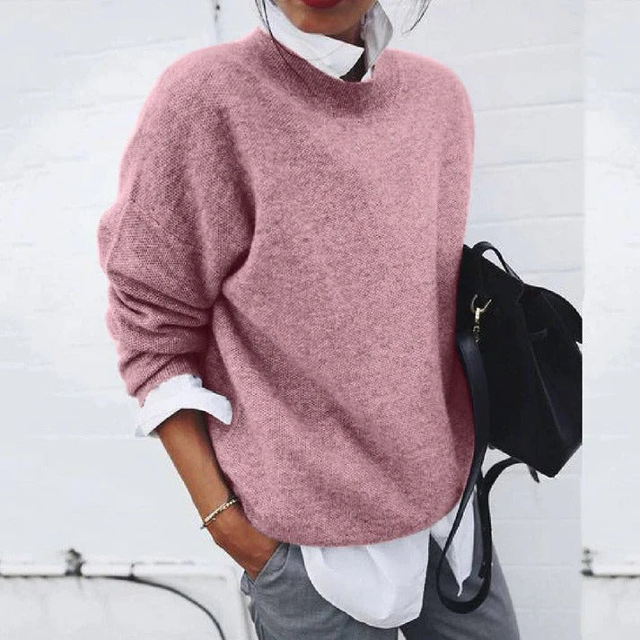 Xanthe Women's Oversized Sweater - fabric and finish detail