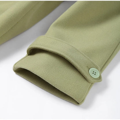 Ines Women's Oversized Trench Coat - close-up detail