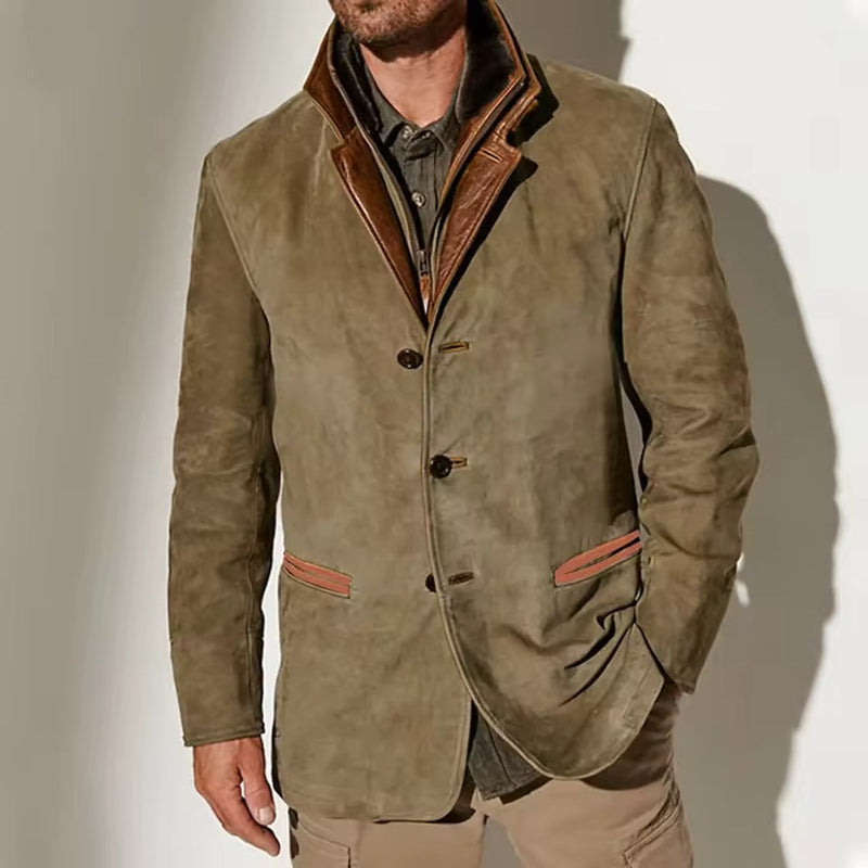Wilder Men's Suede Blazer | Black, Brown