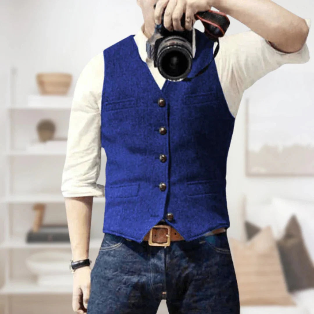 Ellis Men's Vest - flat lay