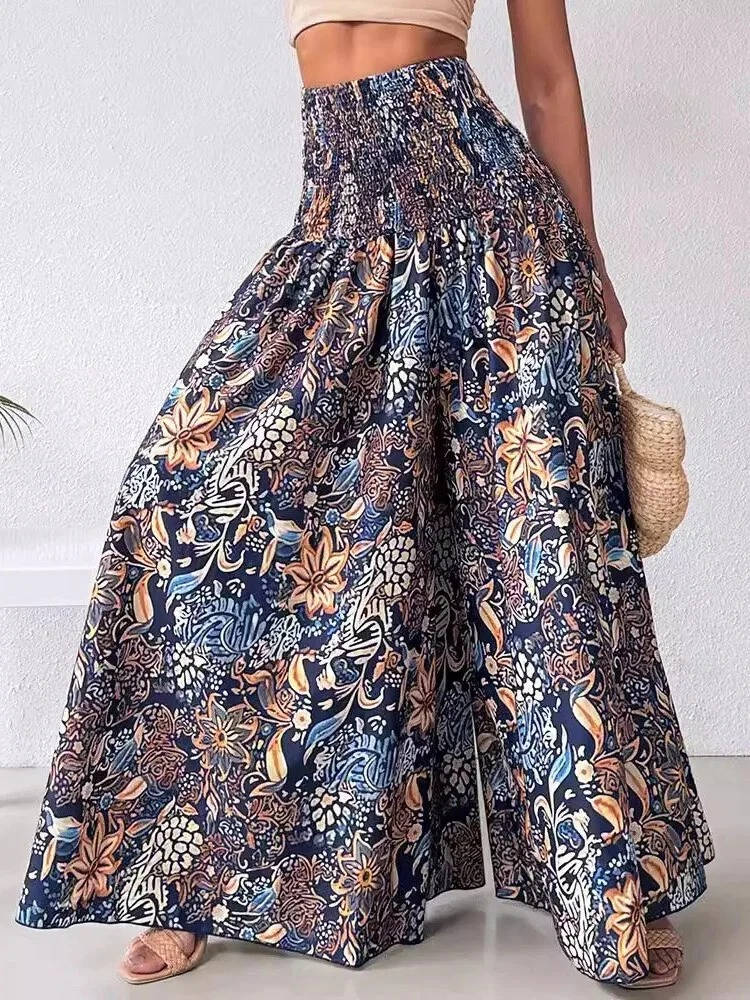 Uma Women's Wide Leg Trousers - styled view