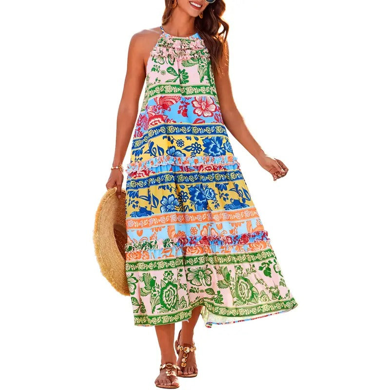 Liana Women's Floral Maxi Dress - front view