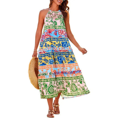 Liana Women's Floral Maxi Dress - front view