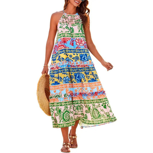 Liana Women's Floral Maxi Dress - front view