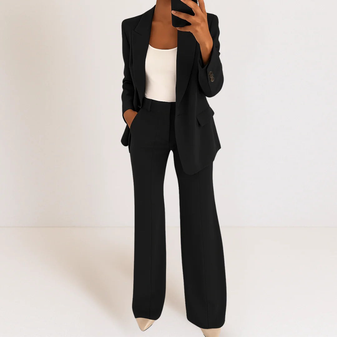 Tamsin Women's Blazer - fabric and finish detail