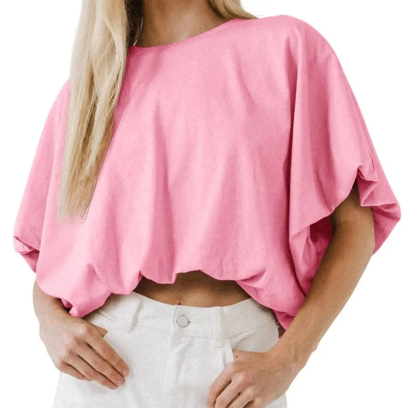 Selma Women's Shirt | Cropped, Crewneck, Short Sleeve