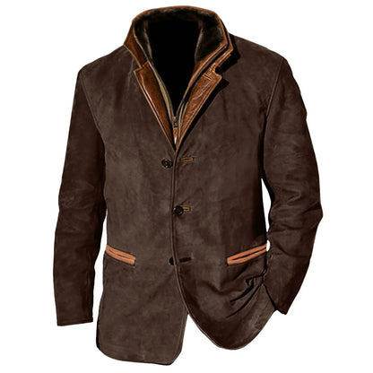 Wilder Men's Suede Blazer - flat lay