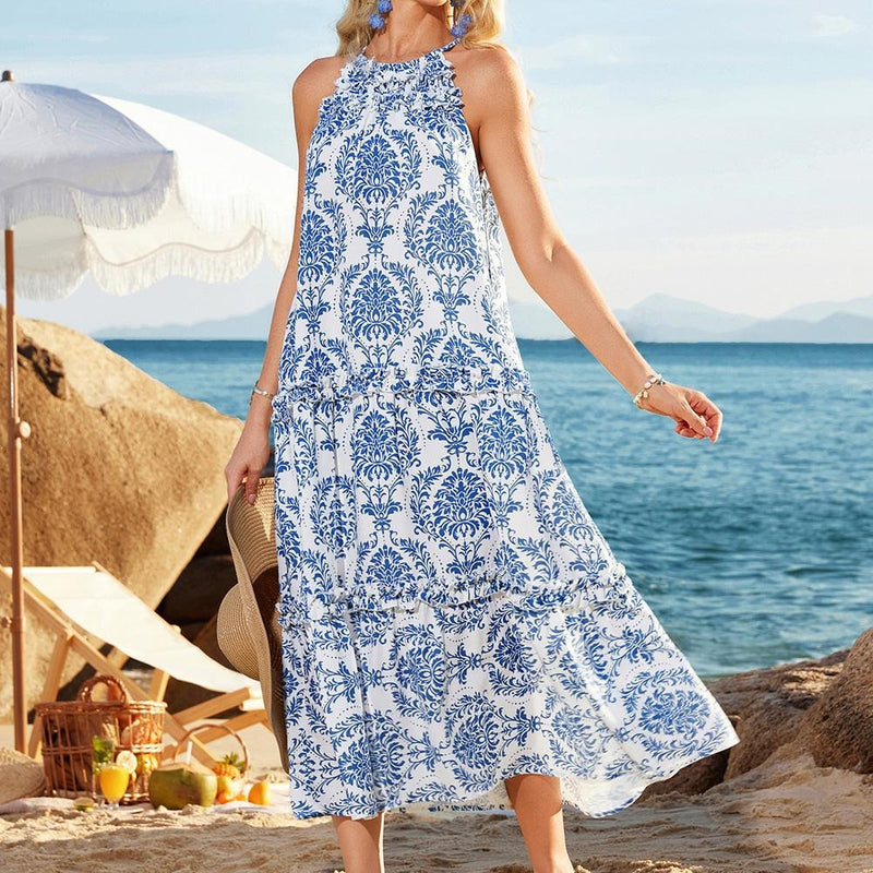 Liana Women's Floral Maxi Dress - close-up detail
