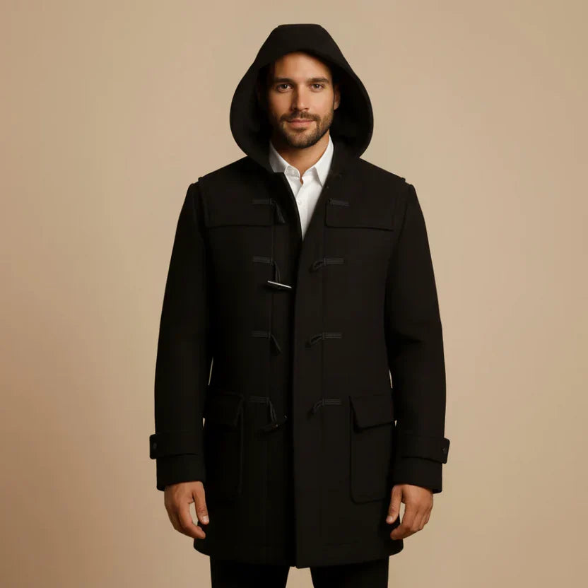 Nolan Men's Trench Coat - back view