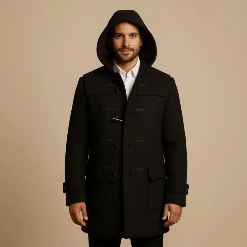 Nolan Men's Trench Coat - back view
