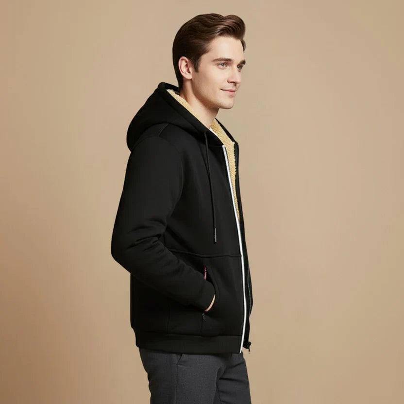 Quill Men's Hoodie - fabric and finish detail