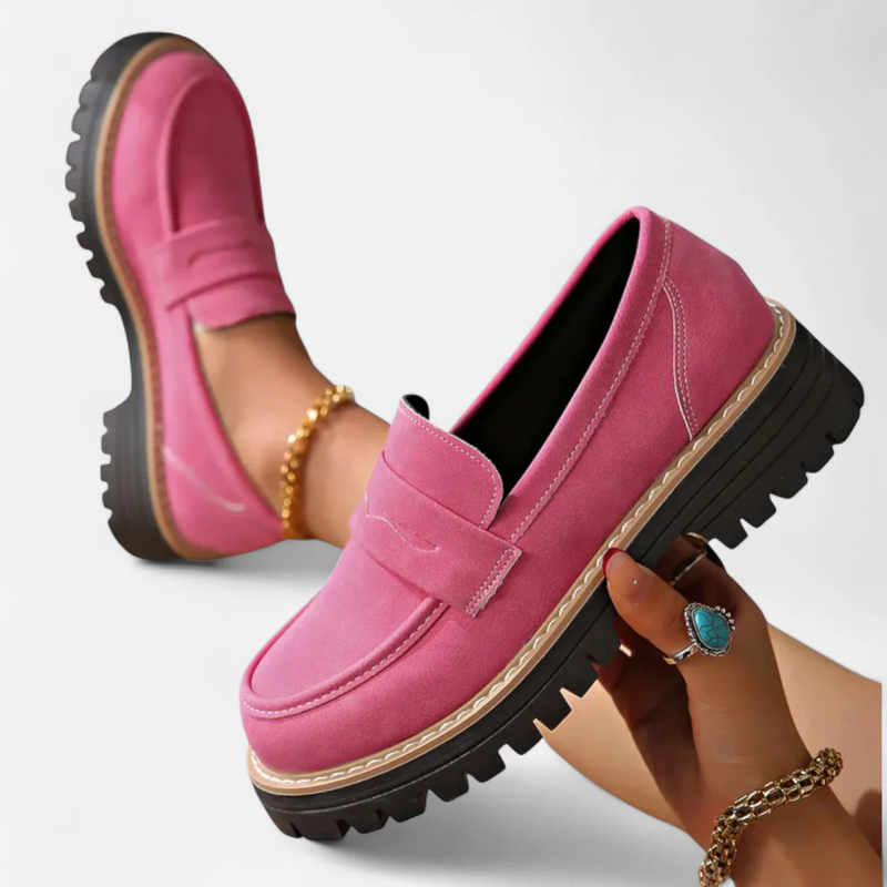 Wren Women's Loafers - fabric and finish detail