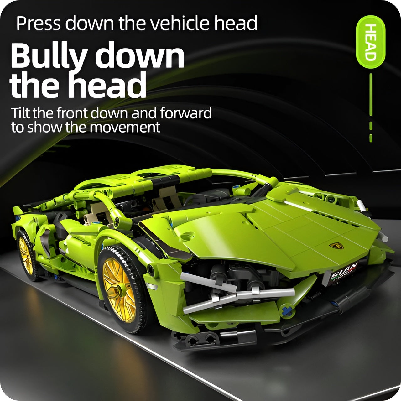 Pine Car Speed Vehicle - back view