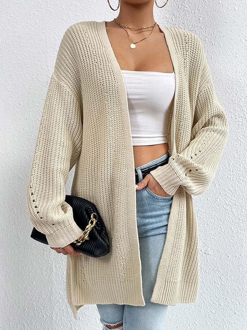 Iris Women's Oversized Cardigan | Open Front, Knit