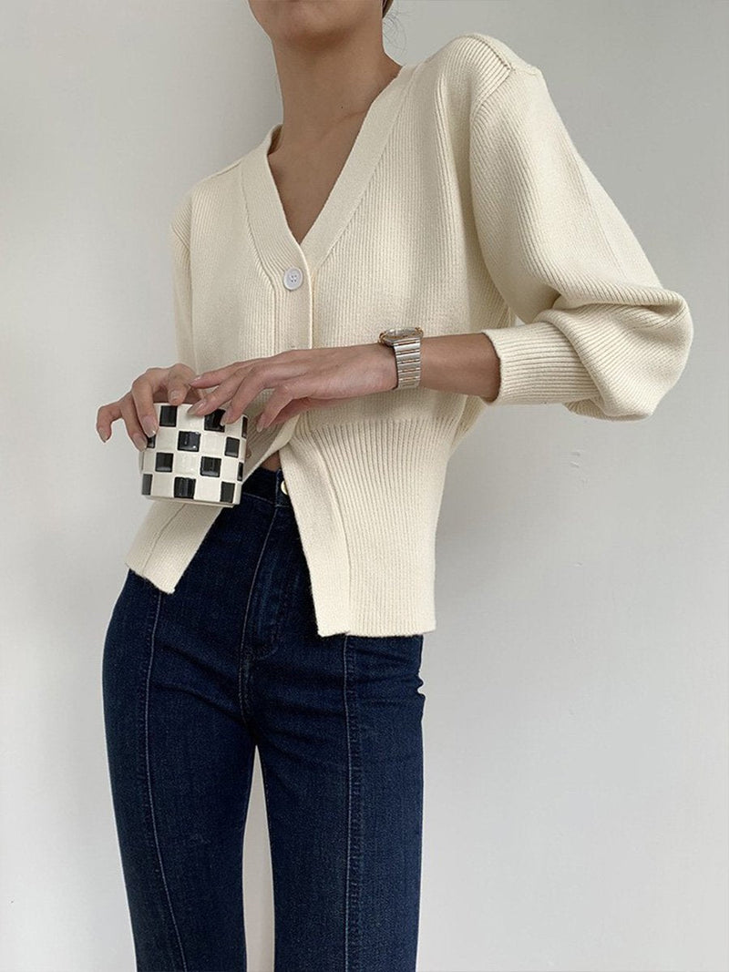 Mabel Women's Cardigan - fabric and finish detail