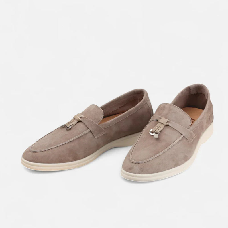 Gideon Men's Suede Loafers - back view
