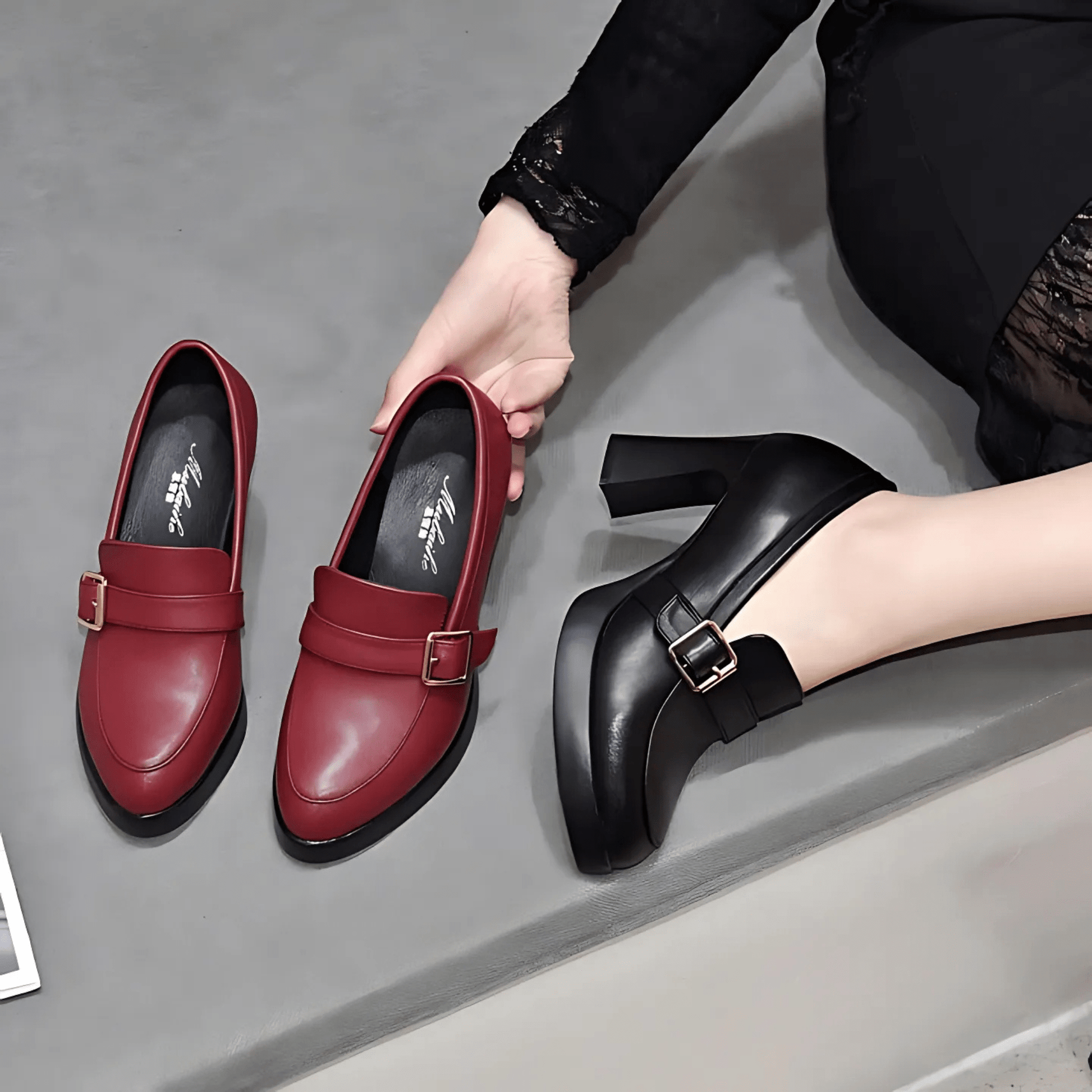 Eloise Women's Platform Loafers - close-up detail